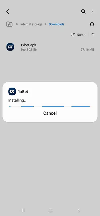 Step 6 - Wait for installation to complete